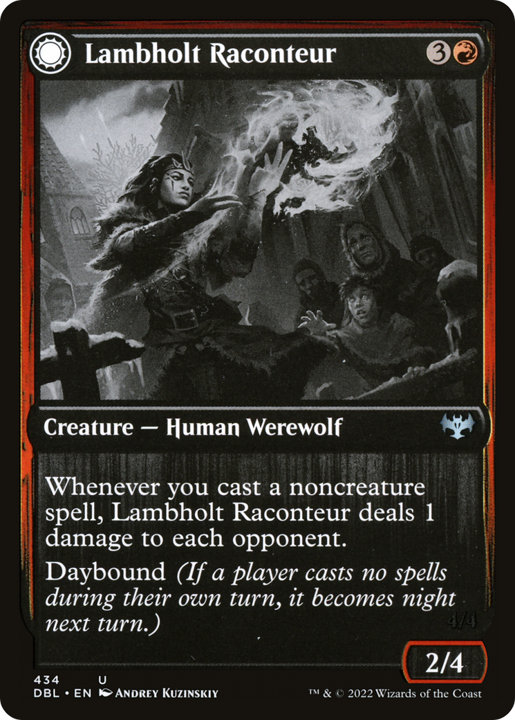 Lambholt Raconteur (DBL-434) [Innistrad: Double Feature] Foil MTG Single Wizards of the Coast