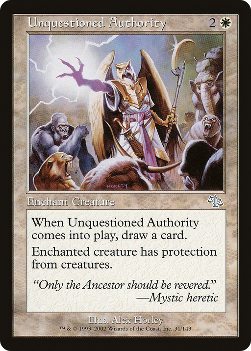 Unquestioned Authority (JUD-031) [Judgment] Foil MTG Single Wizards of the Coast