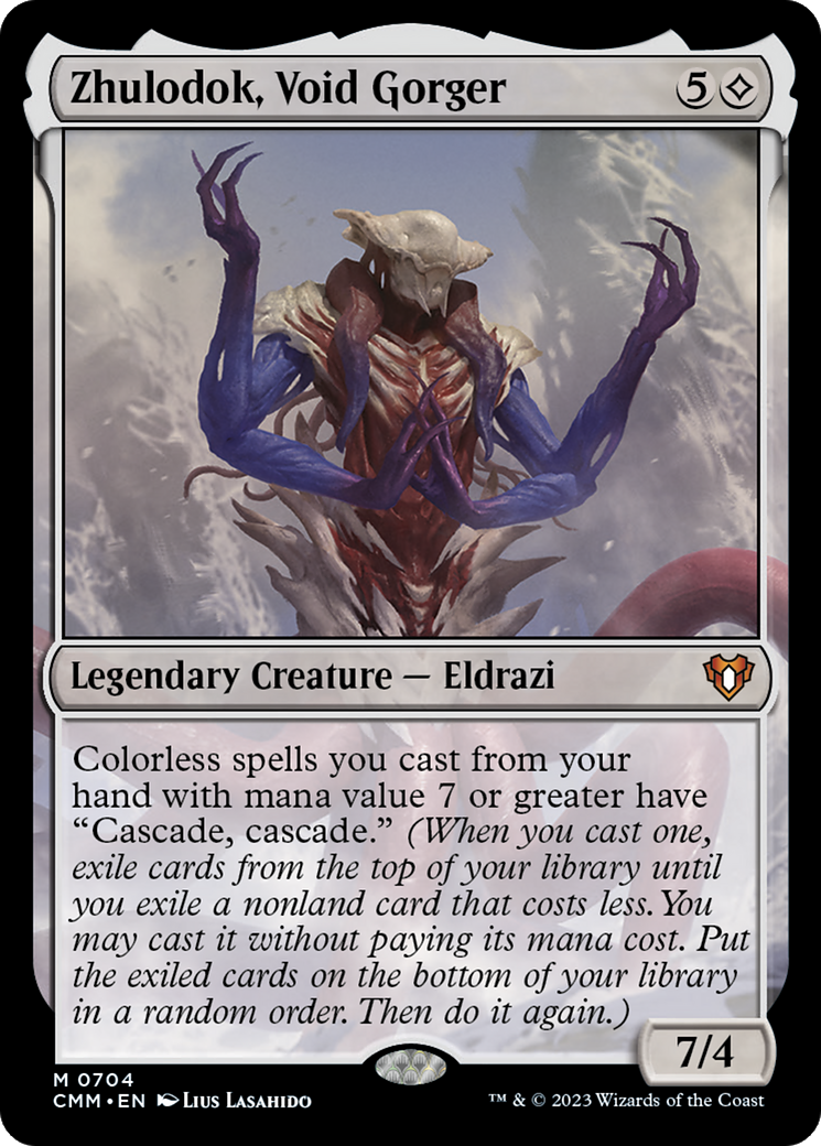 Zhulodok, Void Gorger (CMM-704) [Commander Masters] Foil MTG Single Wizards of the Coast