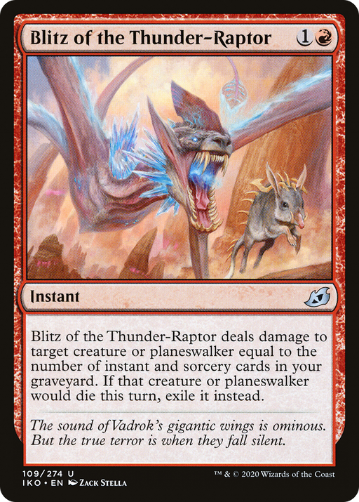 Blitz of the Thunder-Raptor (IKO-109) [Ikoria: Lair of Behemoths] Foil MTG Single Wizards of the Coast