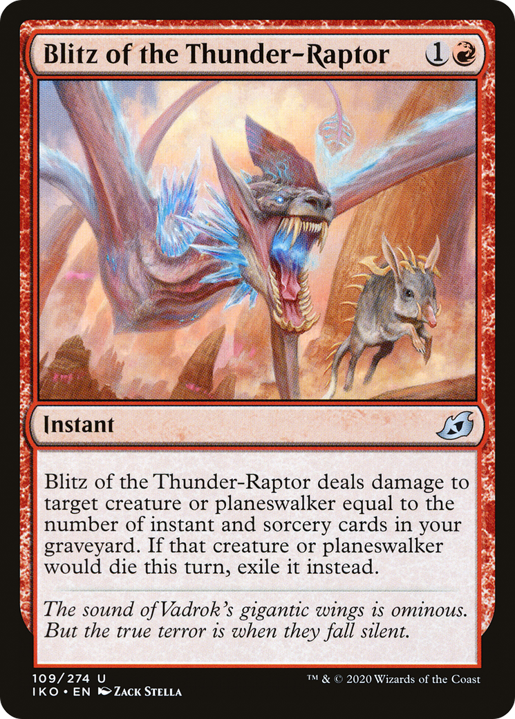 Blitz of the Thunder-Raptor (IKO-109) [Ikoria: Lair of Behemoths] MTG Single Wizards of the Coast