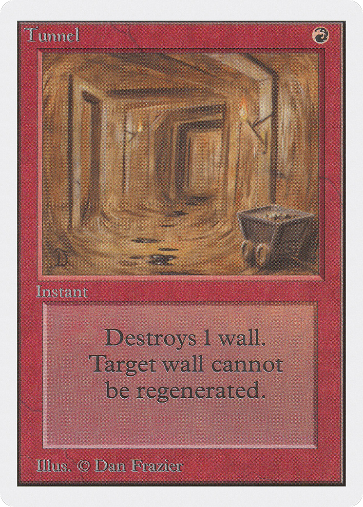 Tunnel (2ED-179) [Oldschool] Unlimited Edition MTG Single Wizards of the Coast