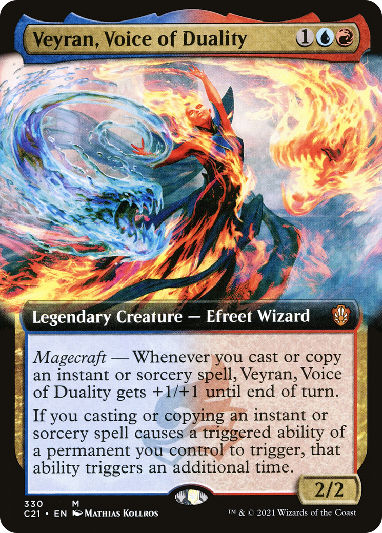 Veyran, Voice of Duality (C21-330) [Commander 2021] (Extended Art) MTG Single Wizards of the Coast