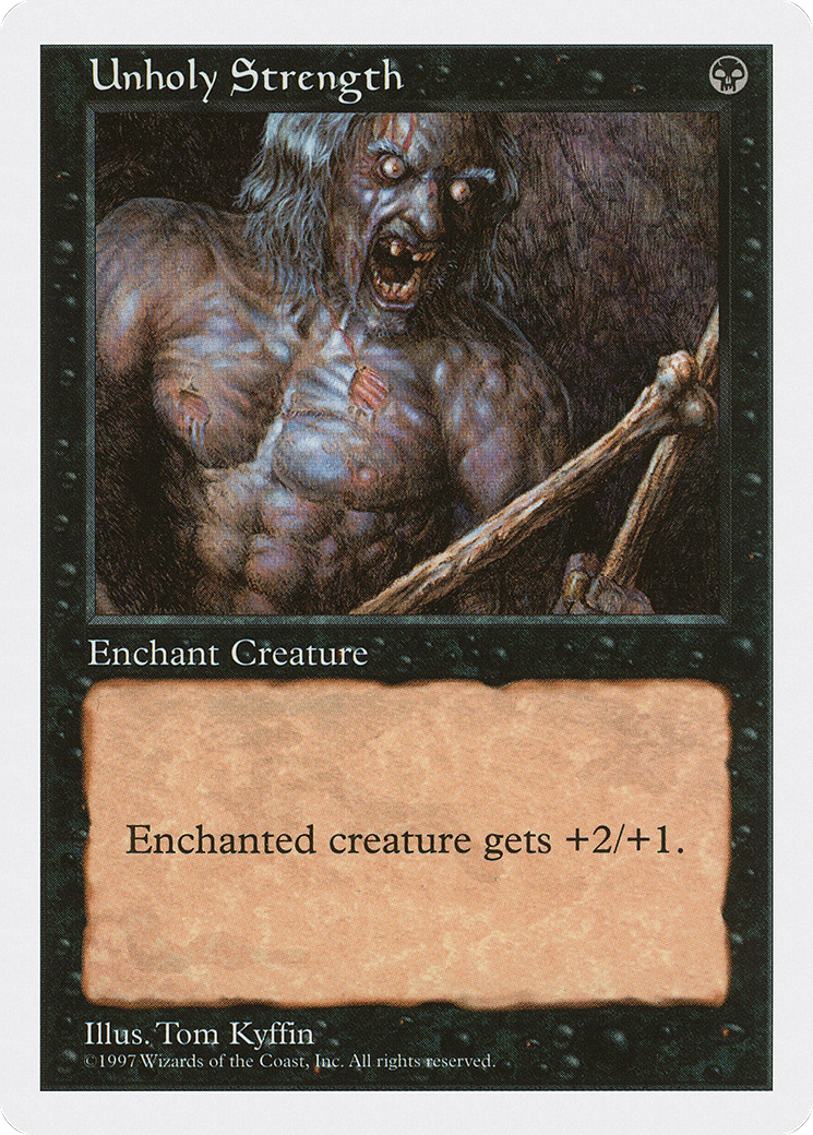Unholy Strength (5ED-201) [Fifth Edition] MTG Single Wizards of the Coast