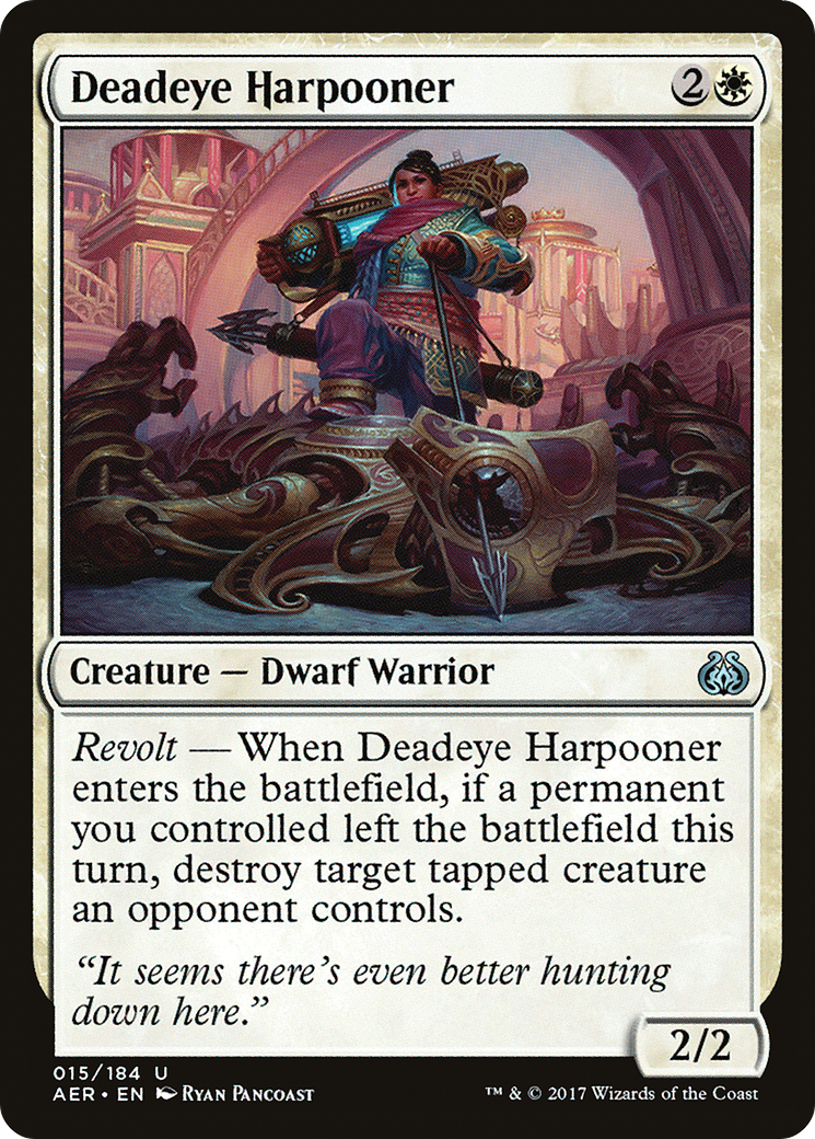 Deadeye Harpooner (AER-015) [Aether Revolt] Foil MTG Single Wizards of the Coast