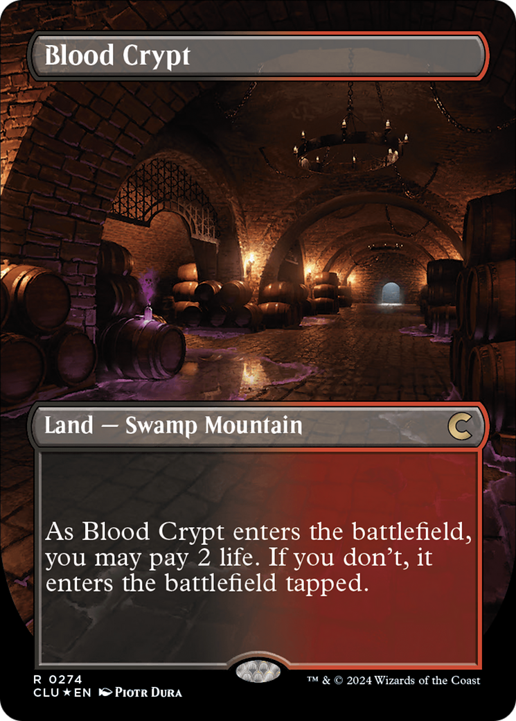 Blood Crypt (CLU-274) [Ravnica: Clue Edition] (Borderless) Foil MTG Single Wizards of the Coast