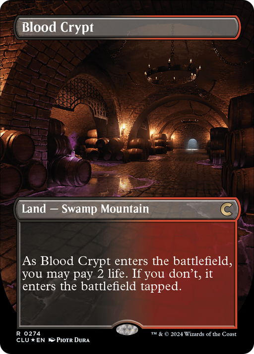 Blood Crypt (CLU-274) [Ravnica: Clue Edition] (Borderless) Foil MTG Single Wizards of the Coast