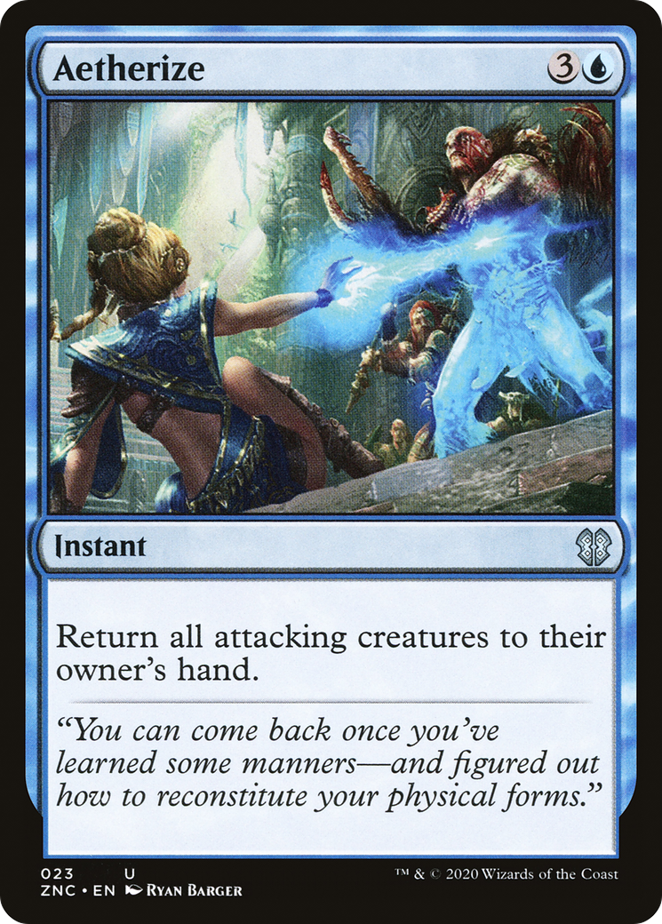 Aetherize (ZNC-023) [Zendikar Rising Commander] MTG Single Wizards of the Coast