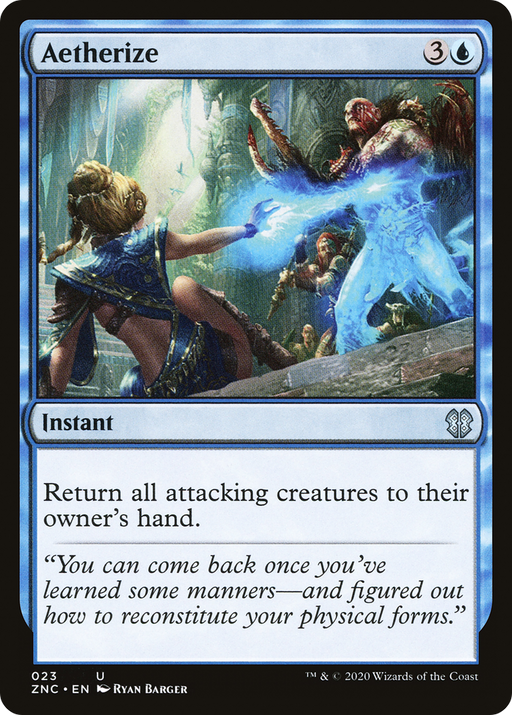 Aetherize (ZNC-023) [Zendikar Rising Commander] MTG Single Wizards of the Coast