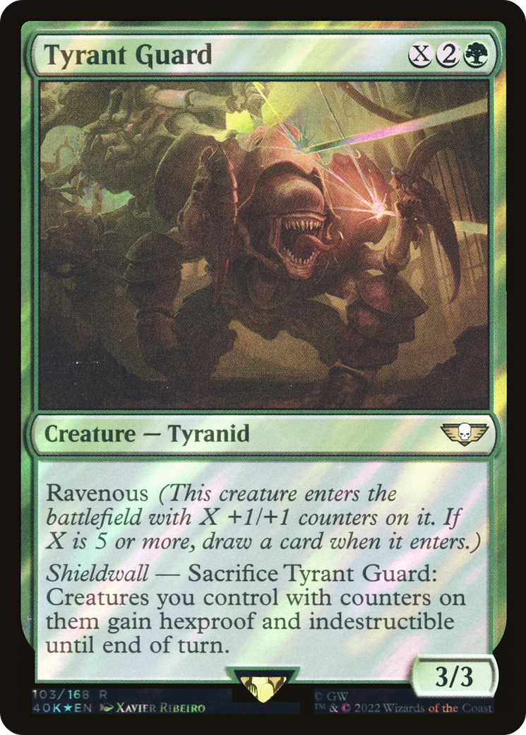 Tyrant Guard (40K-103★) [Warhammer 40,000 Commander] Foil MTG Single Wizards of the Coast