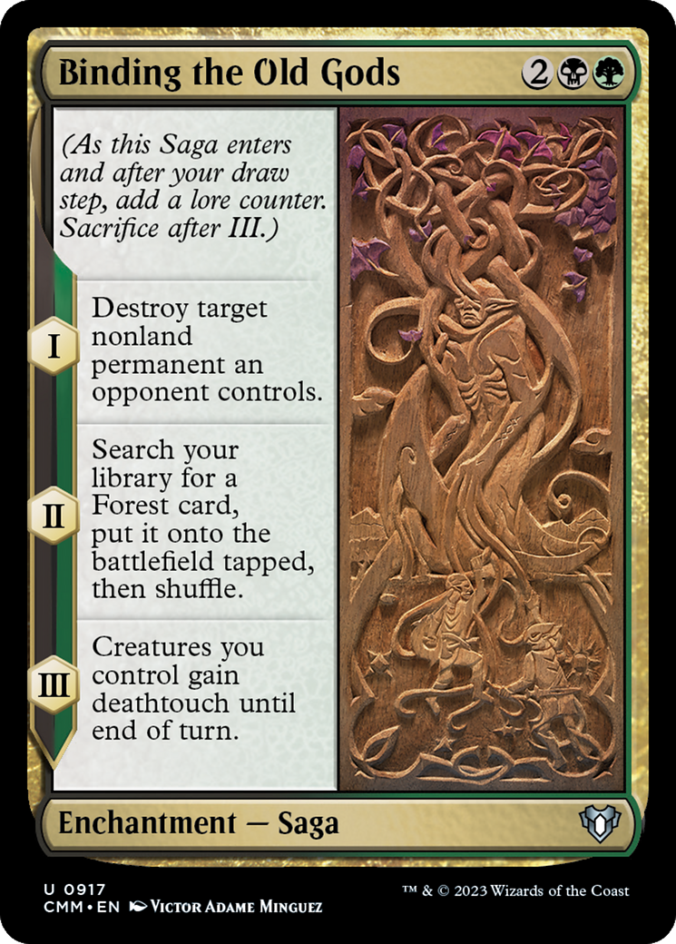 Binding the Old Gods (CMM-917) [Commander Masters] MTG Single Wizards of the Coast