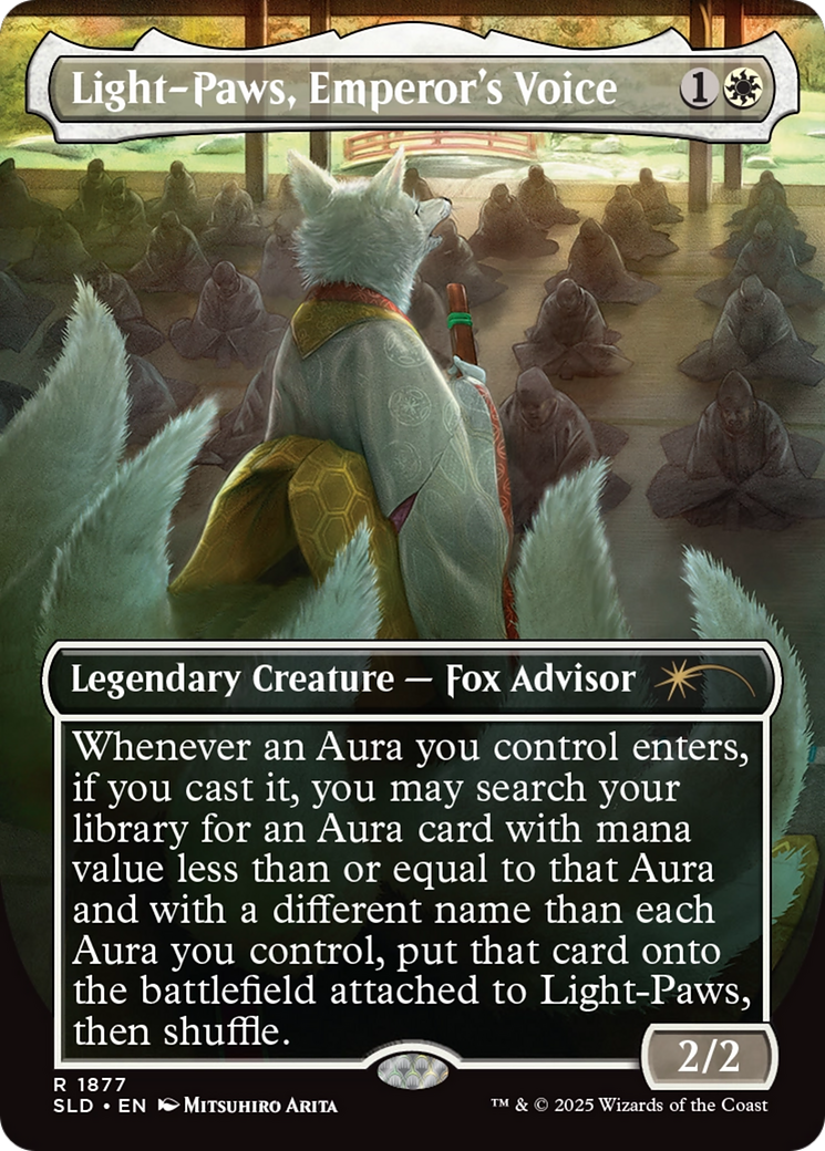 Light-Paws, Emperor's Voice (SLD-1877) [Secret Lair] Drop (Borderless) MTG Single Wizards of the Coast
