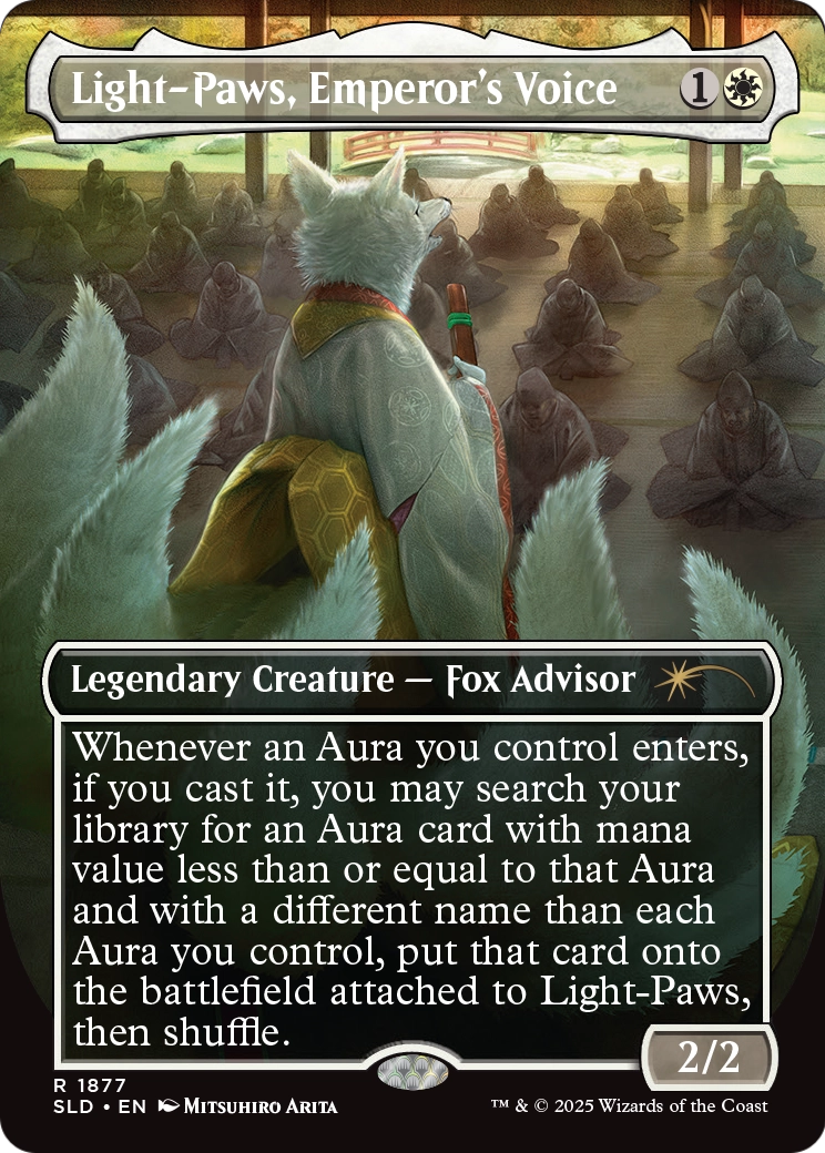 Light-Paws, Emperor's Voice (SLD-1877) [Secret Lair Drop] (Borderless) Foil