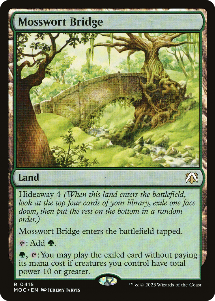 Mosswort Bridge (MOC-415) [March of the Machine Commander] MTG Single Wizards of the Coast