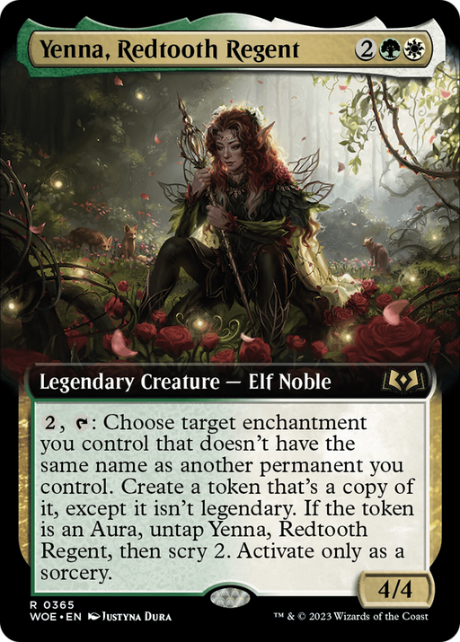 Yenna, Redtooth Regent (WOE-365) [Wilds of Eldraine] (Extended Art) MTG Single Wizards of the Coast