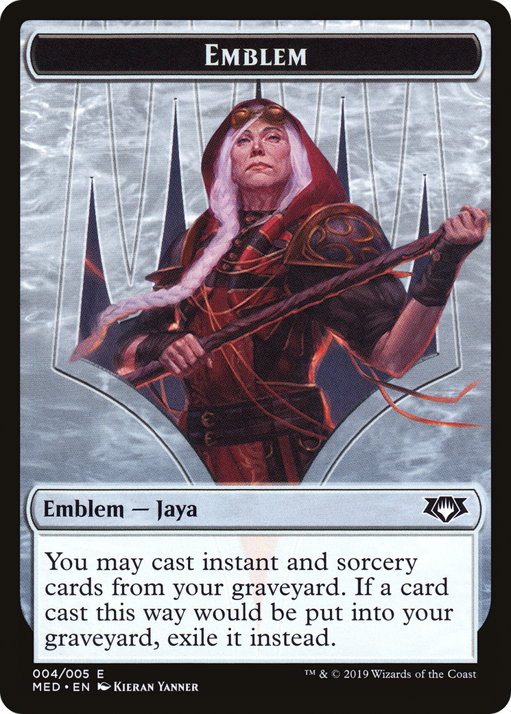 Emblem - Jaya Ballard (MED2-004) [Tokens] Mythic Edition Tokens MTG Single Wizards of the Coast
