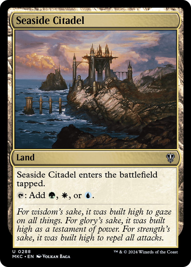 Seaside Citadel (MKC-288) [Murders at Karlov Manor Commander] MTG Single Wizards of the Coast