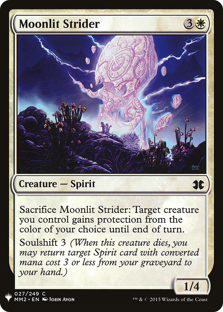 Moonlit Strider (LIST-MM2-27) [Mystery Booster] The List MTG Single Wizards of the Coast
