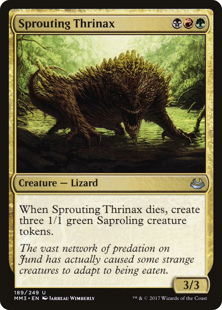 Sprouting Thrinax (MM3-189) [Modern Masters 2017] Foil MTG Single Modern Masters 2017