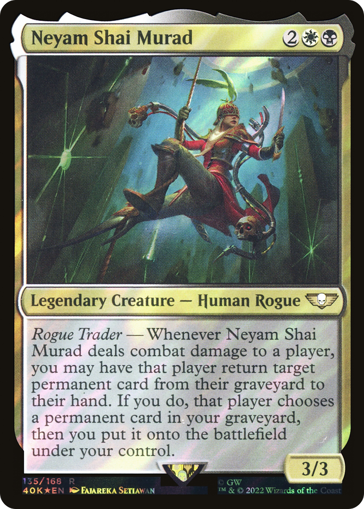 Neyam Shai Murad (40K-135★) [Warhammer 40,000 Commander] Foil MTG Single Wizards of the Coast