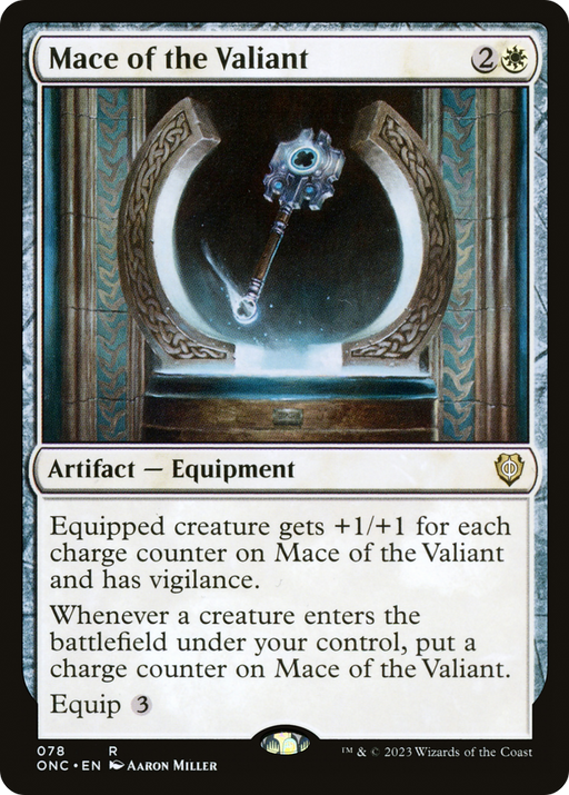 Mace of the Valiant (ONC-078) [Phyrexia: All Will Be One Commander] MTG Single Wizards of the Coast