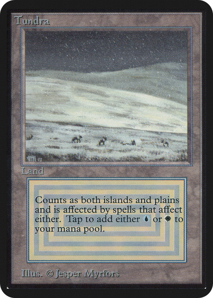 Tundra (LEA-284) [Oldschool] Limited Edition Alpha MTG Single Wizards of the Coast