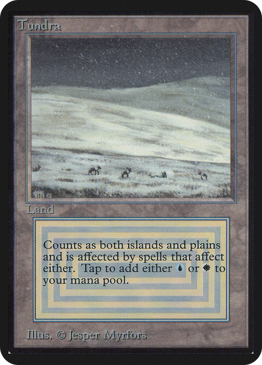 Tundra (LEA-) [Oldschool] Limited Edition Alpha MTG Single Wizards of the Coast