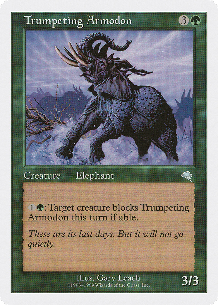 Trumpeting Armodon (BRB-090) [Misc] Battle Royale Box Set MTG Single Wizards of the Coast