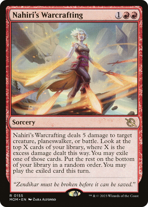 Nahiri's Warcrafting (MOM-155) [March of the Machine] MTG Single Wizards of the Coast