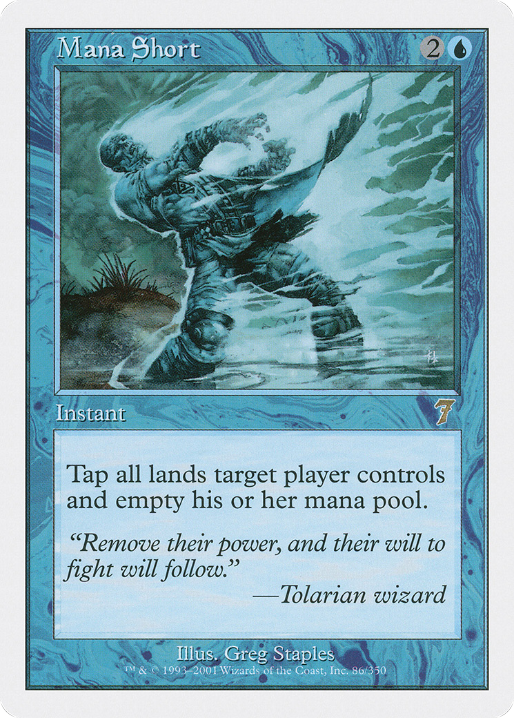 Mana Short (7ED-086) [7th Edition] Foil MTG Single Wizards of the Coast