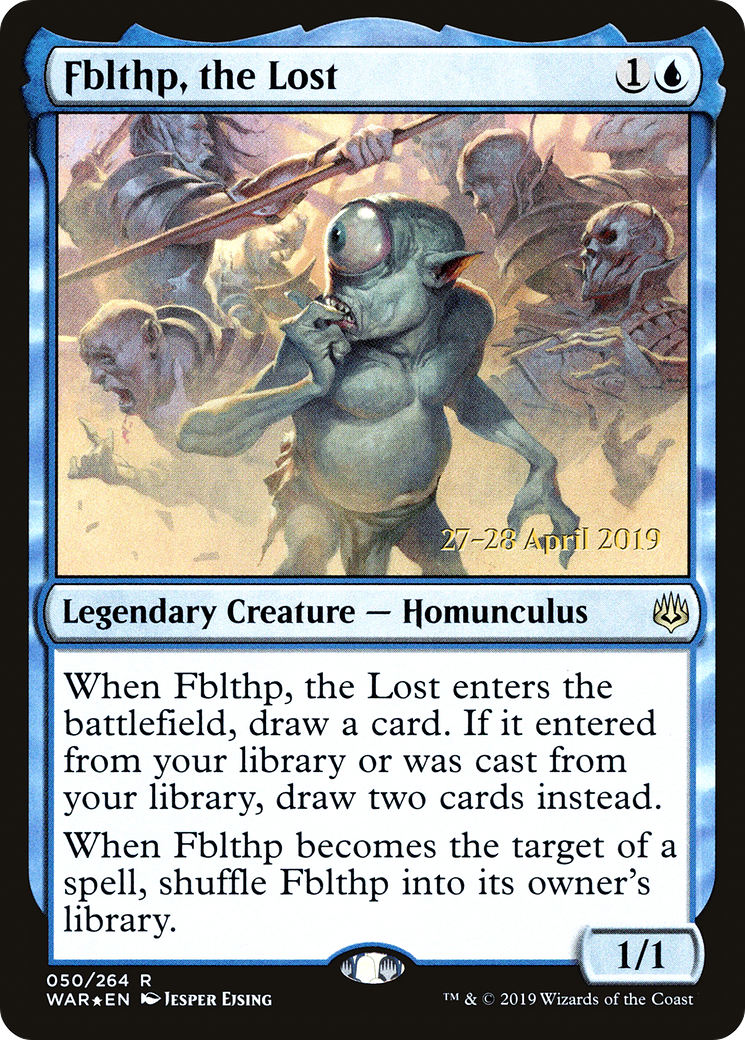 Fblthp, the Lost (PRE-050) [War of the Spark Promos] Foil MTG Single Wizards of the Coast