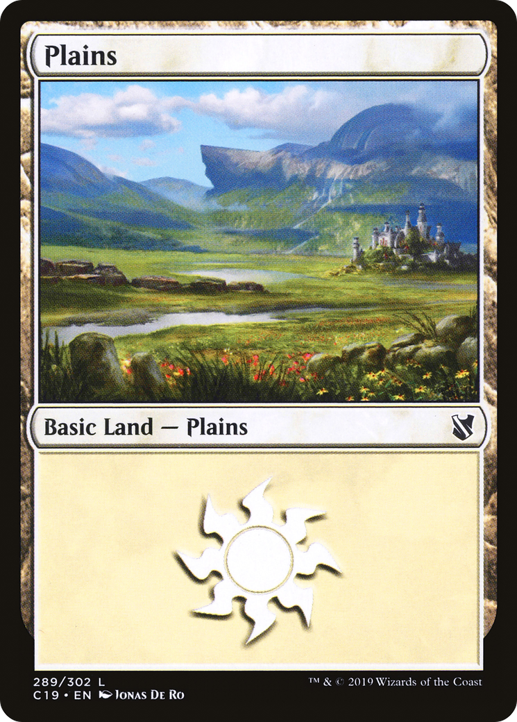 Plains (C19-289) [Commander 2019] MTG Single Wizards of the Coast