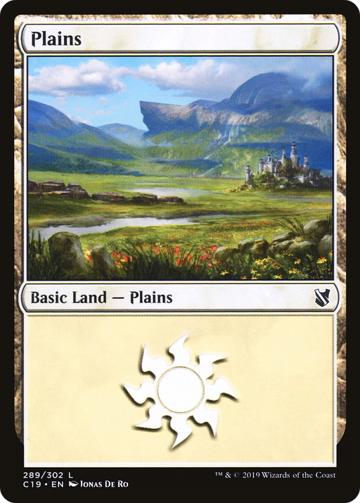 Plains (C19-289) [Commander 2019] MTG Single Wizards of the Coast