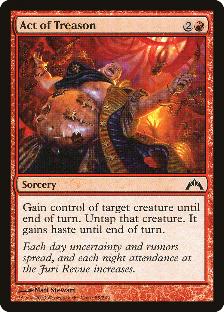 Act of Treason (GTC-085) [Gatecrash] Foil MTG Single Wizards of the Coast
