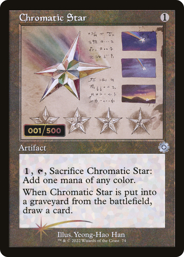 Chromatic Star (Schematic) (Serial Numbered) (BRR-074) [The Brothers' War Retro Artifacts] Foil MTG Single Wizards of the Coast