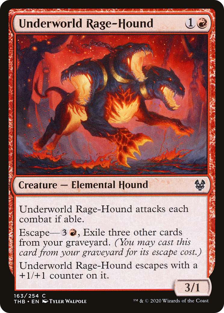 Underworld Rage-Hound (THB-163) [Theros Beyond Death] Foil MTG Single Wizards of the Coast