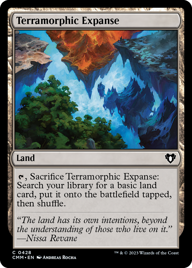 Terramorphic Expanse (CMM-428) [Commander Masters] Foil MTG Single Wizards of the Coast