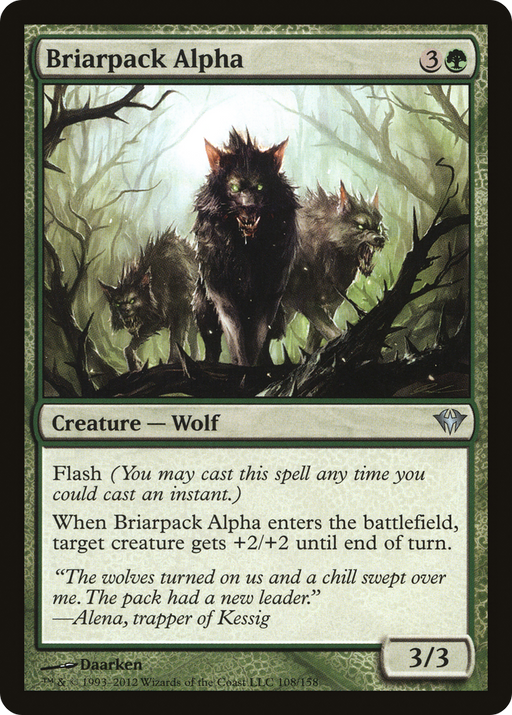 Briarpack Alpha (DKA-108) [Dark Ascension] Foil MTG Single Wizards of the Coast