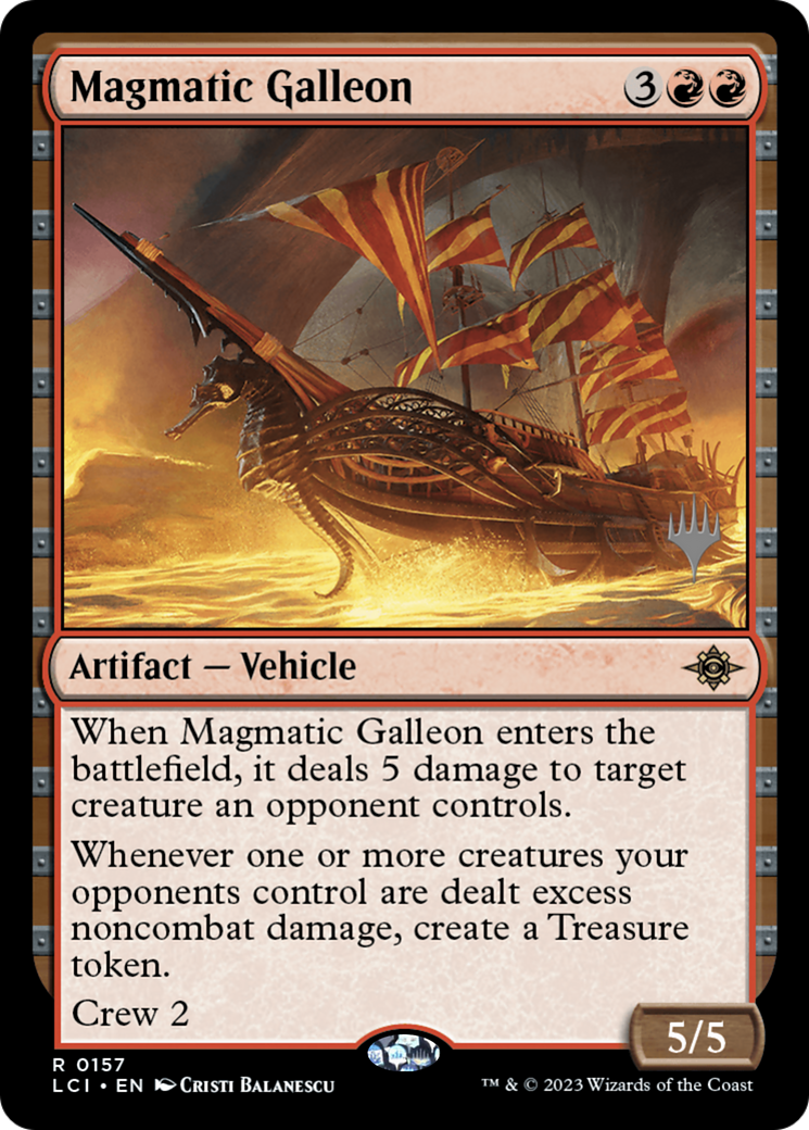 Magmatic Galleon (PPLCI-157) [The Lost Caverns of Ixalan Promos] MTG Single Wizards of the Coast