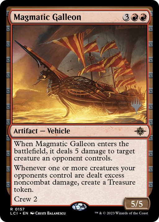 Magmatic Galleon (PPLCI-157) [The Lost Caverns of Ixalan Promos] Foil MTG Single Wizards of the Coast