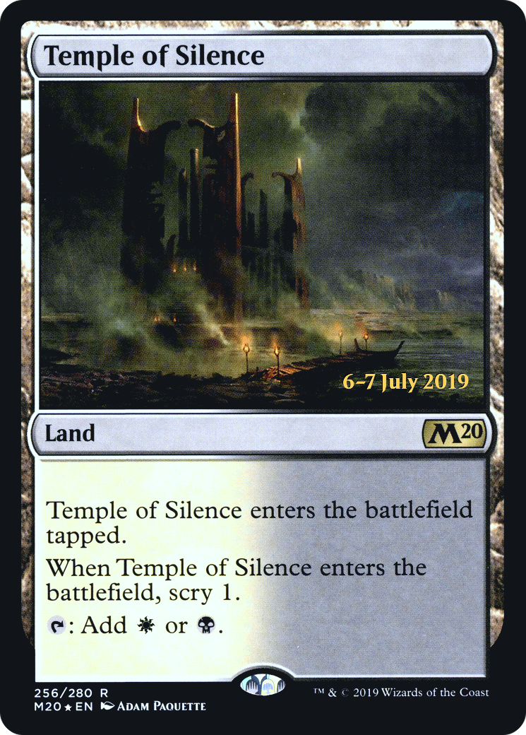 Temple of Silence (M20) (PRE-256) [Core Set 2020 Promos] Foil MTG Single Wizards of the Coast