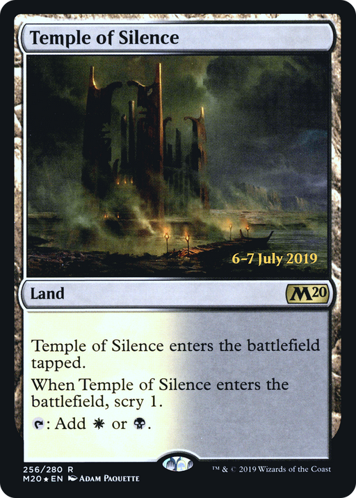 Temple of Silence (M20) (PRE-256) [Core Set 2020 Promos] Foil MTG Single Wizards of the Coast
