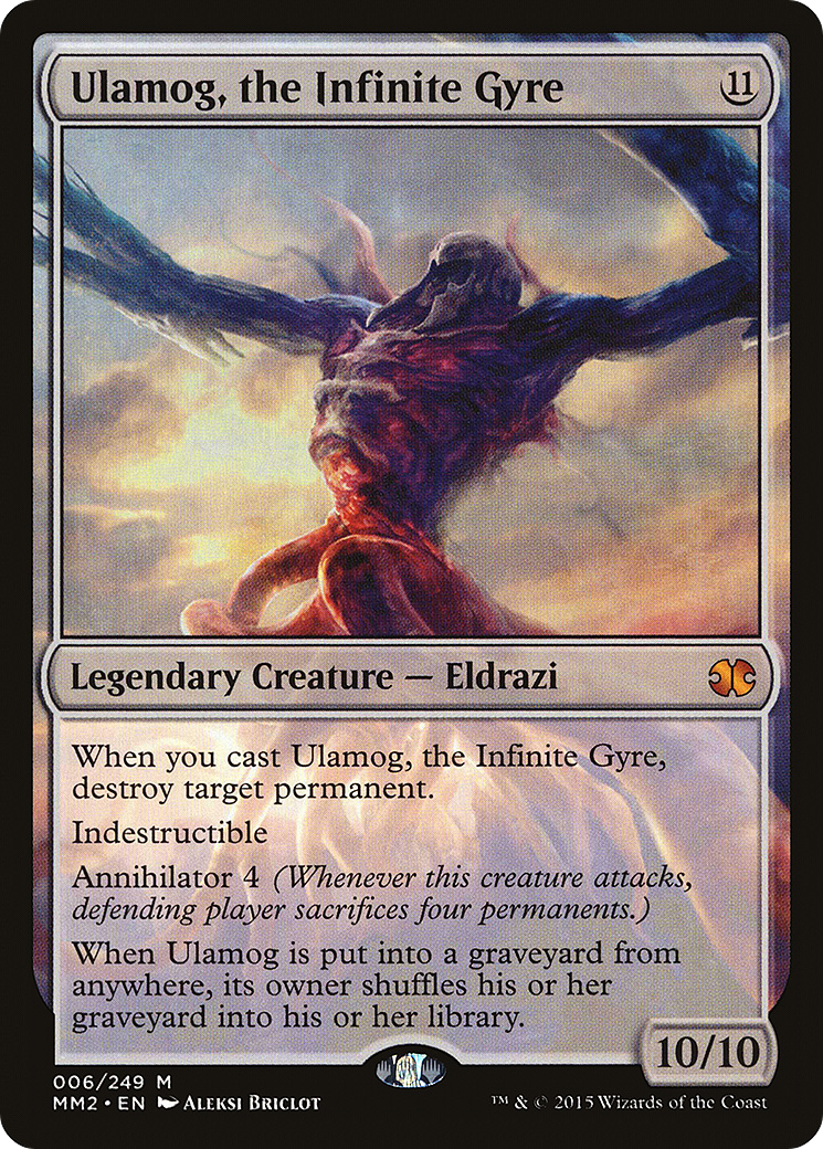 Ulamog, the Infinite Gyre (MM2-006) [Modern Masters 2015] Foil MTG Single Modern Masters 2015