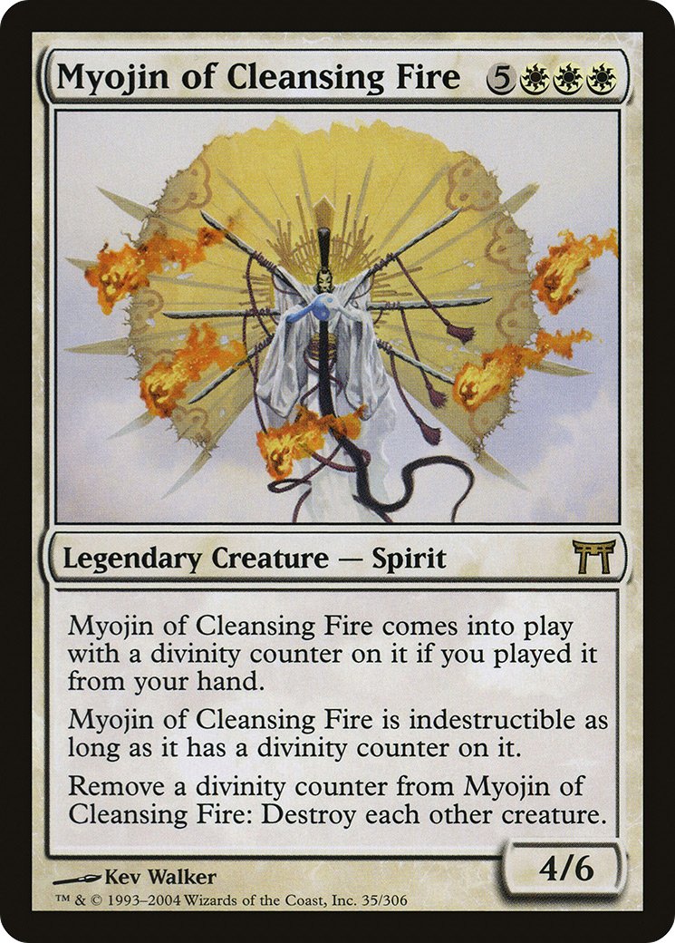 Myojin of Cleansing Fire (CHK-035) [Champions of Kamigawa] Foil MTG Single Wizards of the Coast
