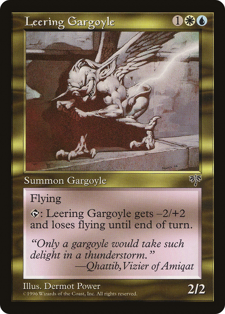 Leering Gargoyle (MIR-) [Mirage] MTG Single Wizards of the Coast