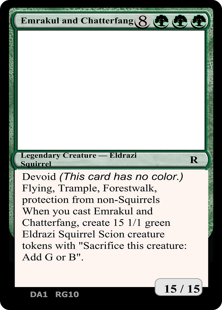 Emrakul and Chatterfang (UNK-RG10) [Misc] Unknown Event MTG Single Wizards of the Coast