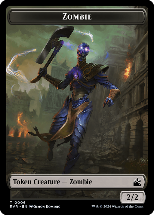 Zombie (TRVR-006) [Tokens] Ravnica Remastered Tokens MTG Single Wizards of the Coast