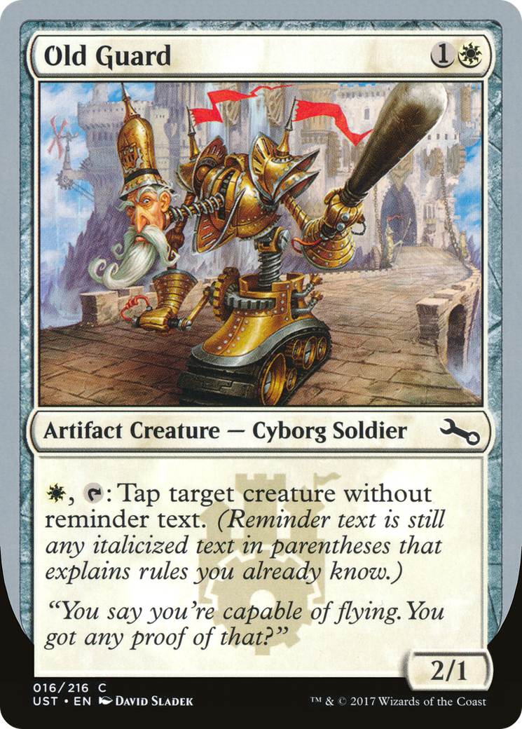 Old Guard (UST-016) [Unstable] Foil MTG Single Wizards of the Coast