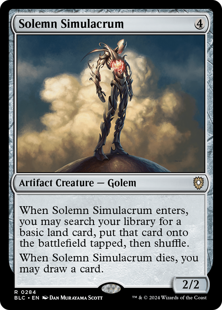 Solemn Simulacrum (BLC-284) [Bloomburrow Commander] MTG Single Wizards of the Coast