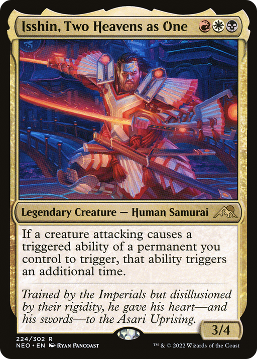 Isshin, Two Heavens as One (NEO-224) [Kamigawa: Neon Dynasty] MTG Single Wizards of the Coast
